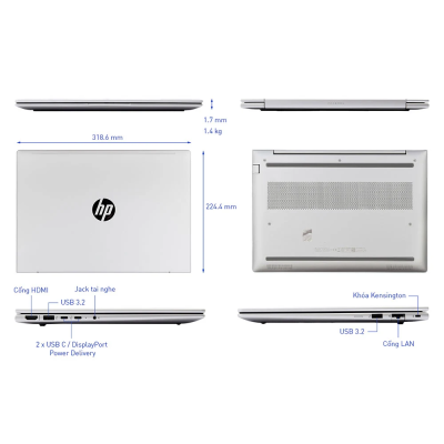 Laptop HP Probook 440 G11 - A74B5PT (Intel® Core™ Ultra 5-125U/ RAM 16GB/ Onboard/ 512GB SSD/ Windows 11)