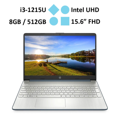 Laptop HP 15s-fq5228TU - 8U240PA (i3-1215U/RAM 8GB/Onboard/512GB SSD/ Windows 11)